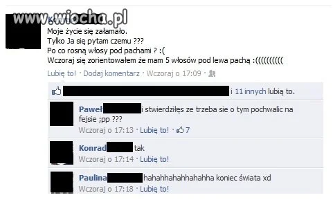 Włosy pod pachami
