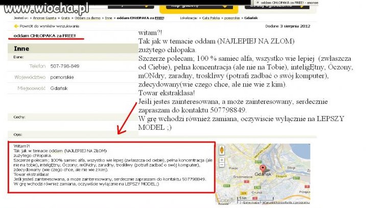 Oddam CHŁOPAKA za FREE!