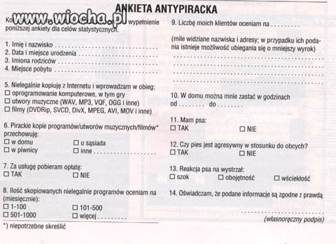Ankieta antypiracka