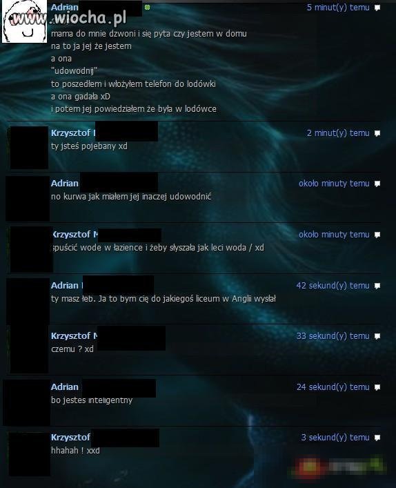 Krzysztof inteligentny kolega Adriana