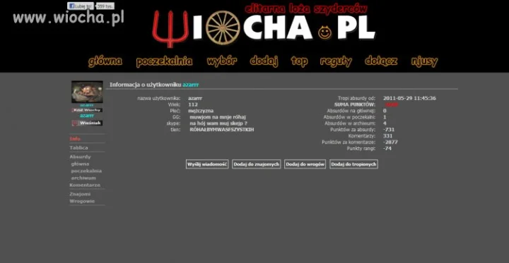 Wiochą jest być takim jeba*** trolem