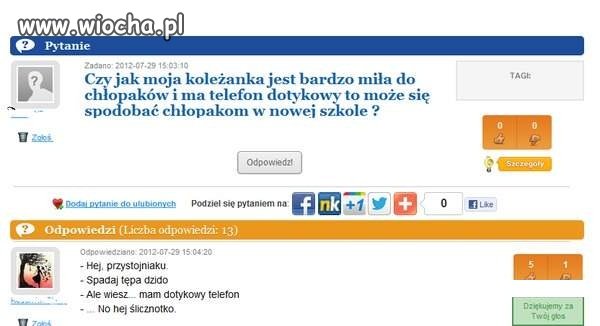 Dotykowy telefon