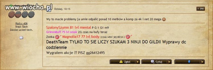 Ach ta skromność...