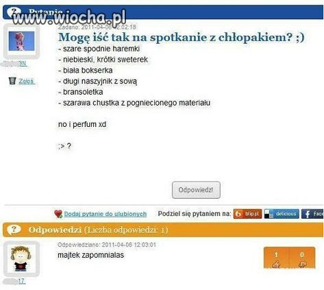 MaJtek zapomniałaś