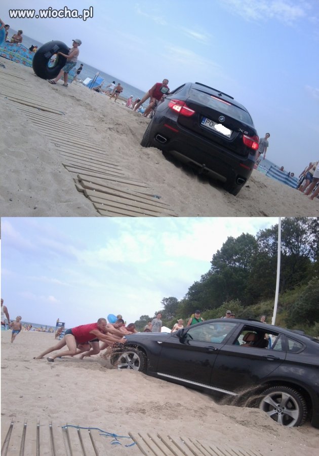 A na plażę wjeżdżam tak!