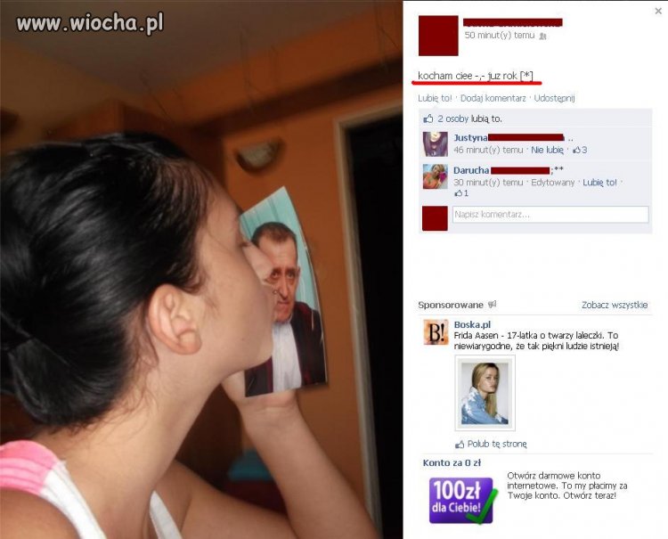 " kocham cięę już rok [*] "
