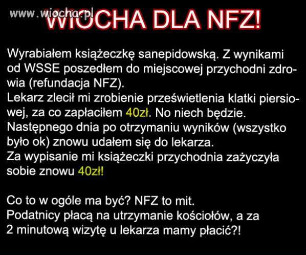NFZ - wiocha