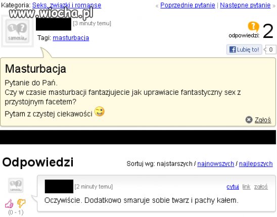 Zadała głupie pytanie.