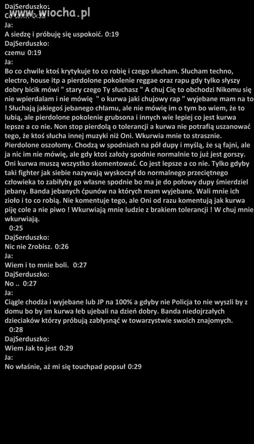 Brak tolerancji dla innych to jest dopiero wiocha!