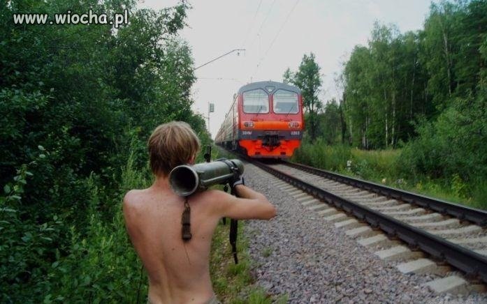 Ciekawe jaką minę ma maszynista?