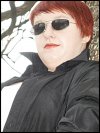 Dziewczyna przebrana za MATRIX'A ..