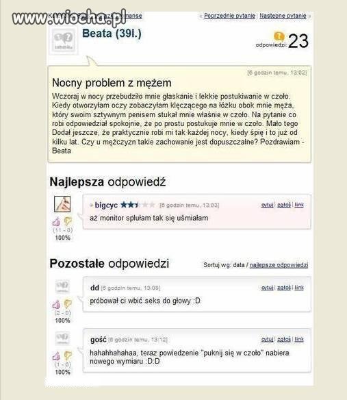 Nocny problem Beaty