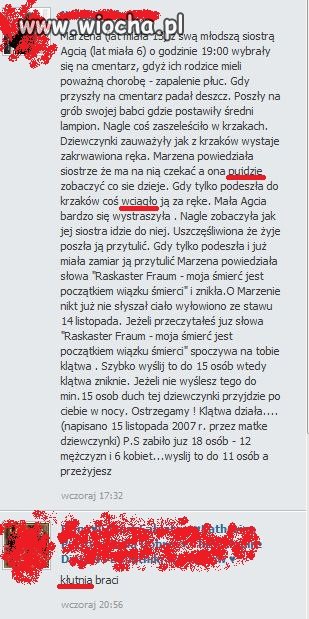 Klątwy w komentarzach to idiotyzm 