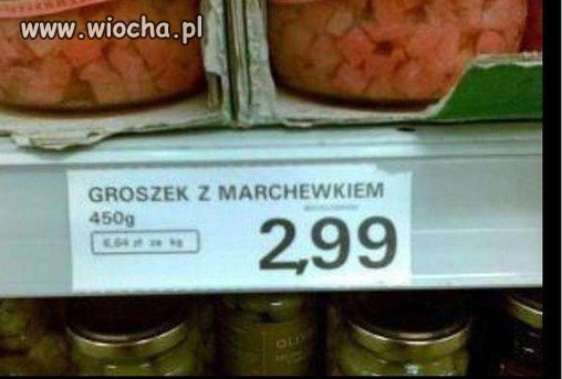 Marchewek jest dobry do groszki.