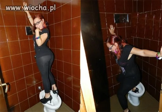 Myślicie, że tak łatwo zrobić focię na kiblu...