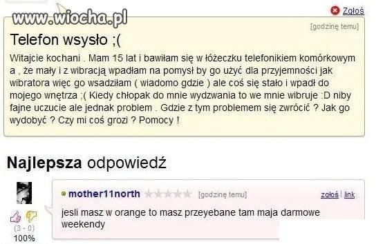 Wciągnęło jej telefon...