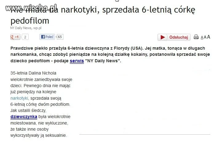 Sprzedała dziecko pedofilom