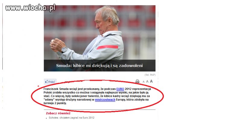 Były trener ...