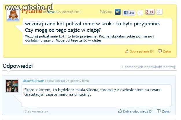 Czy zajdę w ciążę z kotem??