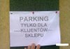 Informacja...Parking...Dla KLIJENTÓW