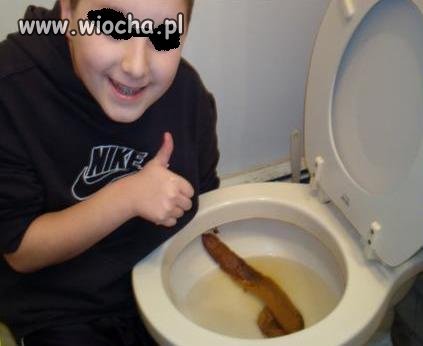 Lans w toalecie 