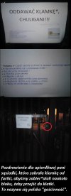 Sąsiadka zabrała klamkę. Oddawać ją!