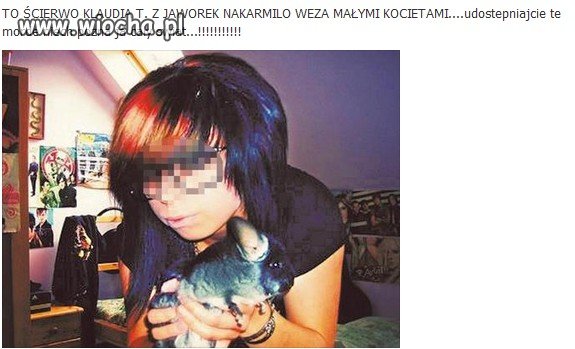 Niech każdy napatrzy się na jej twarz.