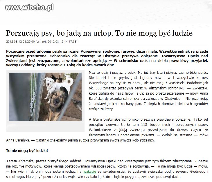 Pies to nie przedmiot i nie zabawka