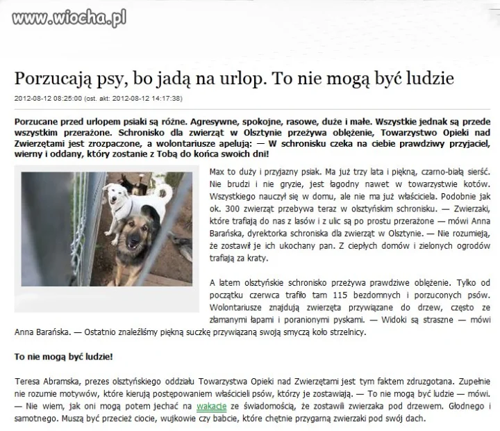 Pies to nie przedmiot i nie zabawka