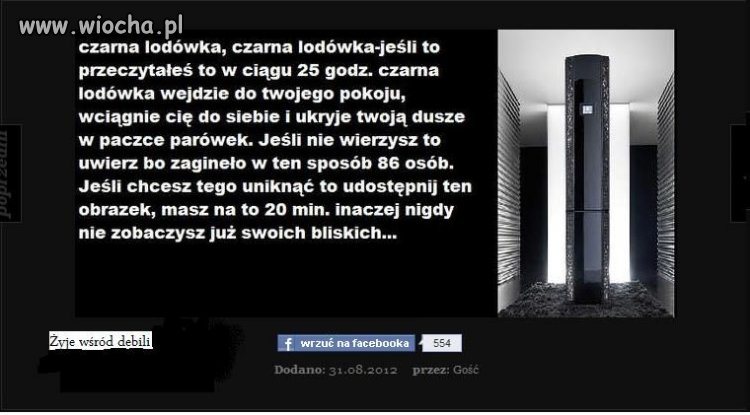 żyje wsród debili