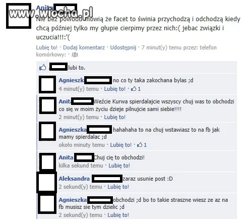 Skoro nie chce by ludzie mieszali się w jej życie