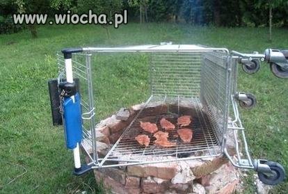 Polak potrafi, wózko grill!
