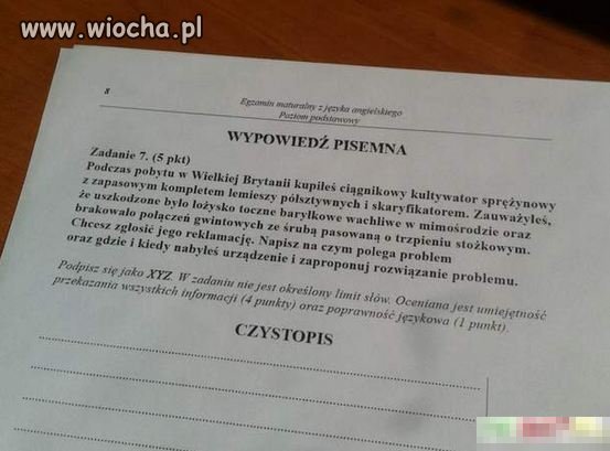 Matura z angielskiego