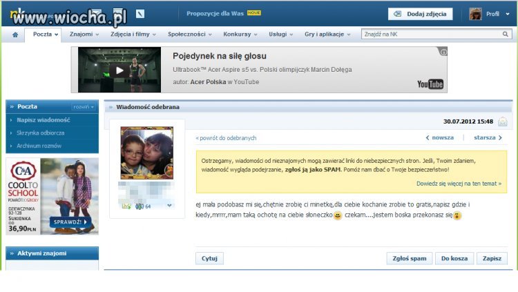Propozycja 31-letniej kobiety...