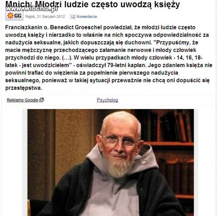 Księża jak zwykle niewinni ... 