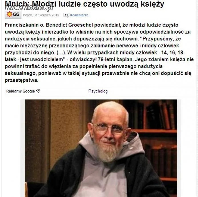Księża jak zwykle niewinni ... 