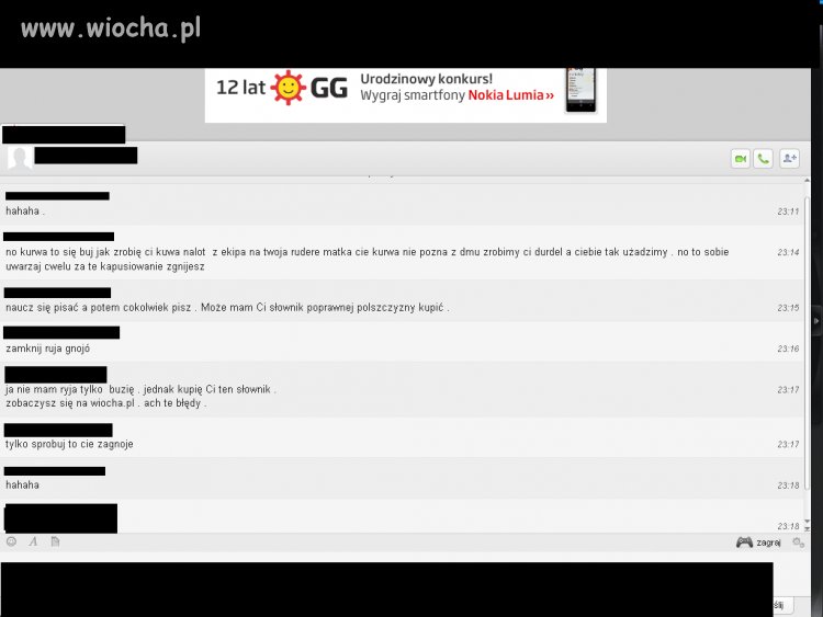 Nie ma to jak groźby przez internet 