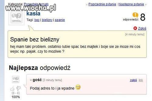 Spanie bez bielizny