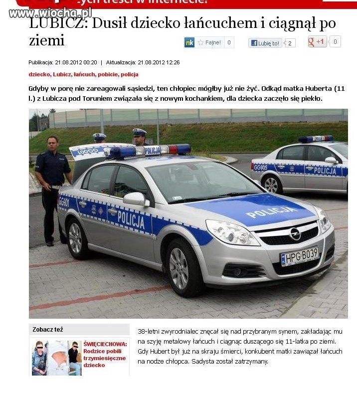 Dusił dziecko łańcuchem i ciągnął po ziemi