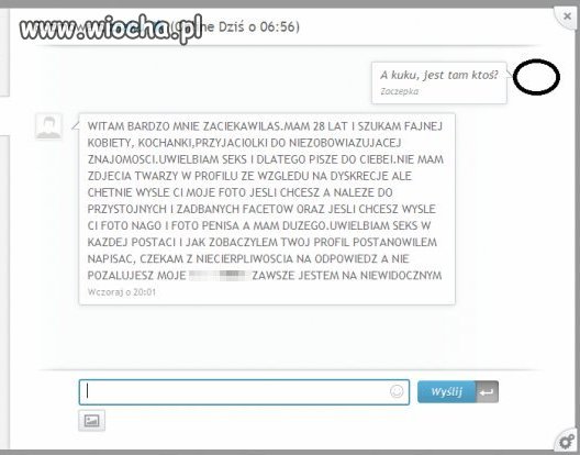 Przystojny i zadbany "a penisa mam dużego"