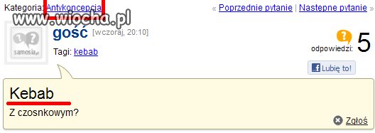 Co ma kebab do antykoncepcji???