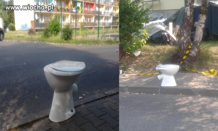 Kibel przy drodze 