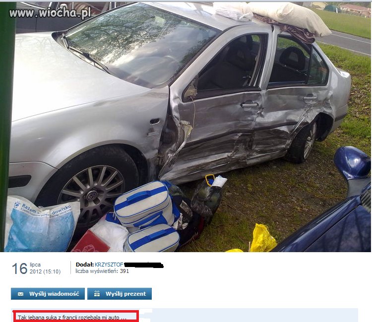 Chwali się ?.. a może żali ?