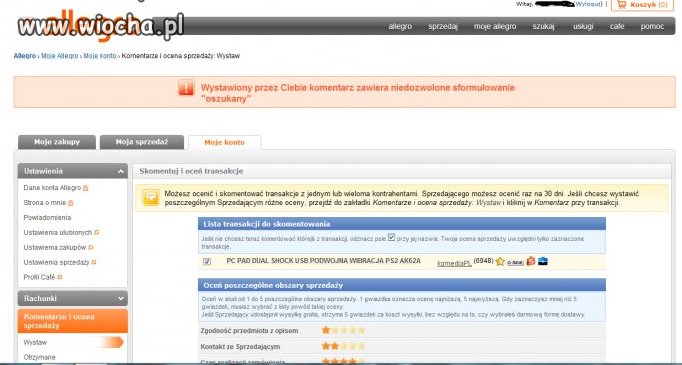Tak Allegro.pl dba o użytkowników