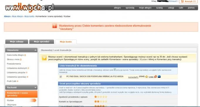 Tak Allegro.pl dba o użytkowników