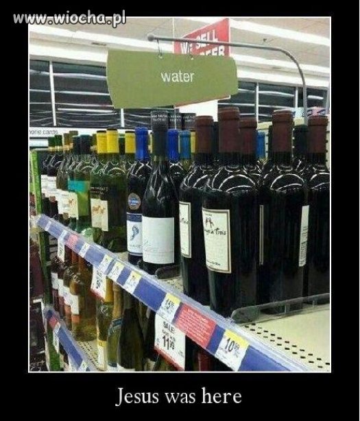 Woda zmieniła się w wino 