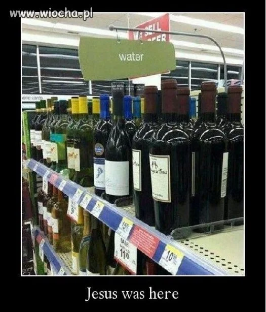 Woda zmieniła się w wino 