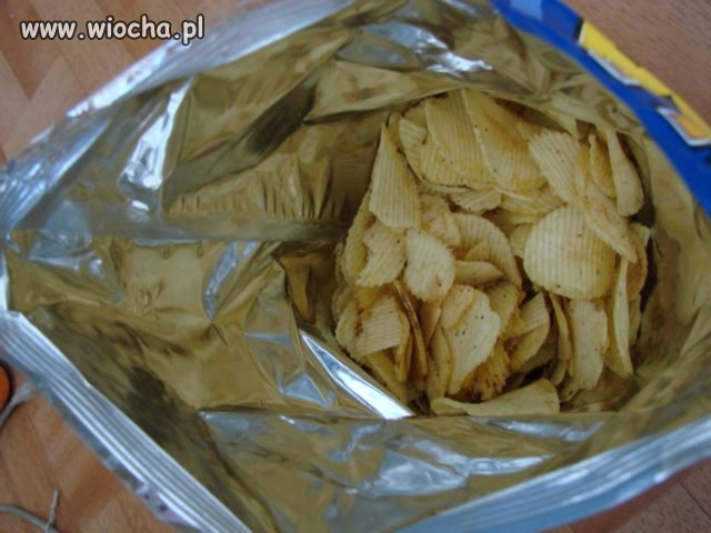 Crunchips TV PAKA zaraz po otwarciu 