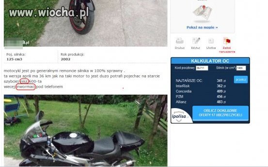 Więcej "inwormaci" pod telefonem 