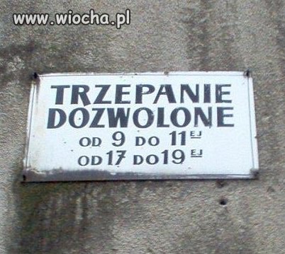 Trzepanie dozwolone